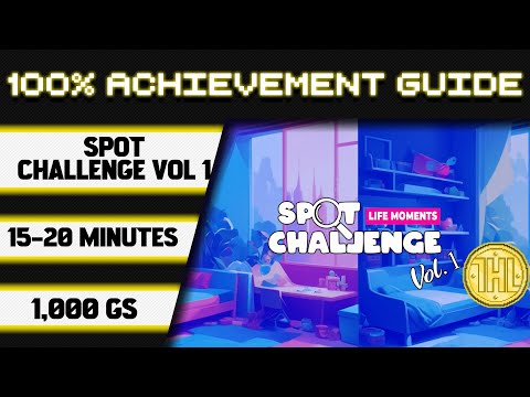 Spot Challenge Vol. 1 Achievement 100% Walkthrough * 1000GS in 15-20 Minutes *