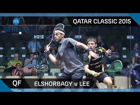 Squash: Qatar Classic 2015 - Men's QF Highlights: Elshorbagy v Lee