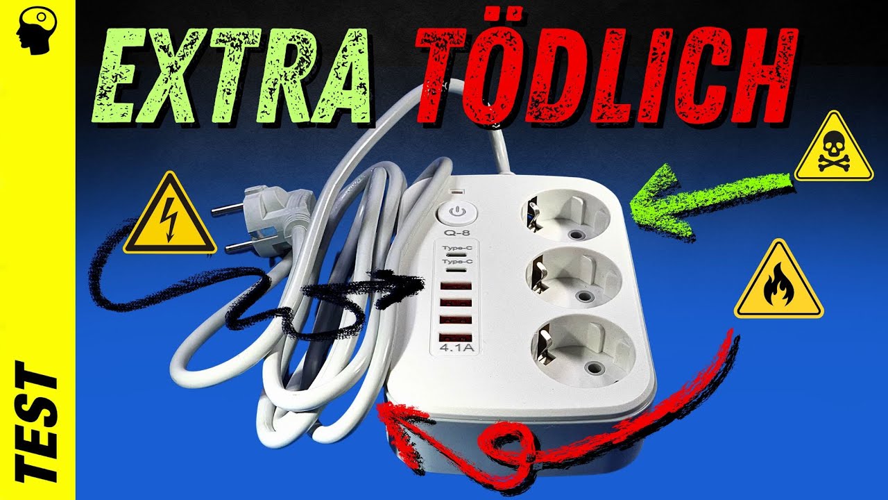 Gefährlich aber schlampig | tödliche Steckdosenleiste vom Amazon Shop