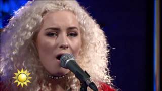 Artisten Wiktoria &quot;As I lay me down&quot; - Nyhetsmorgon (TV4)