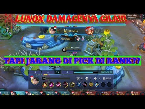 LUNOX DAMAGENYA GAK ADA OBAT!!!! EARLY GAME UDAH GILA APALAGI LATE GAME AUTO MANIAC !!!