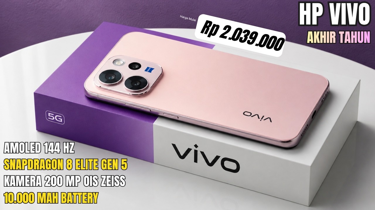 BARU SAJA RILIS‼️10.000mAh, RAM 12/512GB - HP VIVO TERBARU DAN TERBAIK OKTOBER 2026
