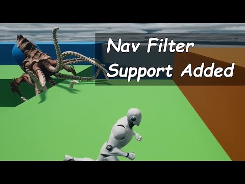 Dynamic Surface Navigation - Nav Filter Support Added - UE5 Plugin