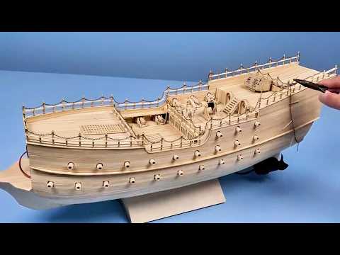 Handmade The Flying Dutchman Ship Model.