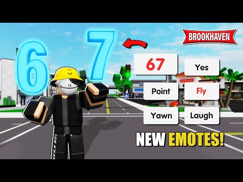 NEW UPDATE!! EMOTES SIX SEVEN 67 & PROP CONTROLS In Brookhaven - Roblox