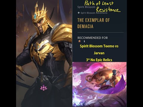 Spirit Blossom Teemo (3 star no epic) vs Jarvan - The Exemplar of Demacia - Legends of Runeterra