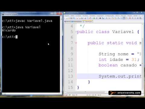 Universidade XTI   JAVA   006   Variáveis e Sintaxe