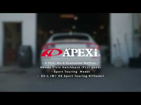A'PEXi N1-X Evolution Extreme Exhaust - 2022+ Honda Civic Hatchback Sport Touring / EX-L