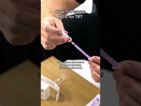 How to prepare HCG for TRT