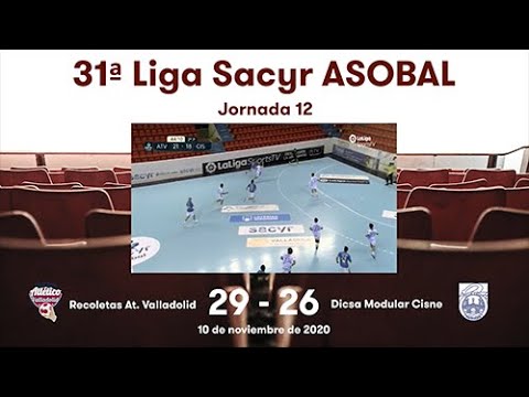 31ª Liga Sacyr ASOBAL J12: Recoletas At. Valladolid - Dicsa Modular Cisne 29-26
