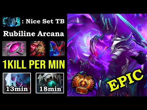 WTF 18Min Skadi + Man Style Unreal 1Kill Per Min with Badass Arcana Terrorblade Spammer Top 9K DotA