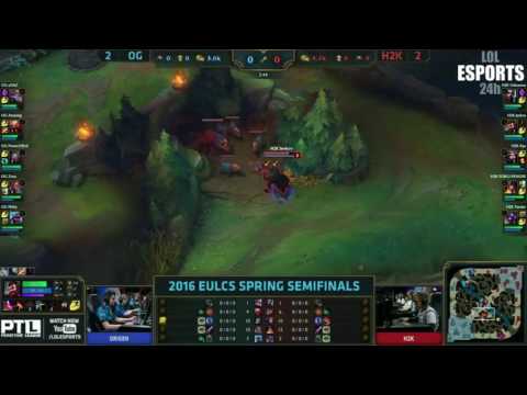 OG vs H2K lol esports | Game 5 EU LCS Spring Playoff Semifinals Day 1 | Origen vs H2K G5 D