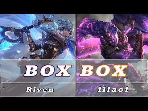 BoxBox Riven vs illaoi Top -  Best Riven Plays -  lol Riven - S8 Preseason Ranked Gameplay