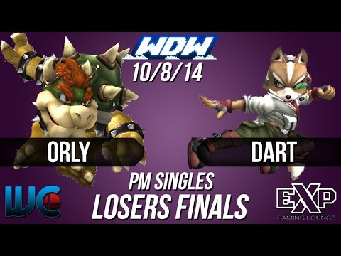 WDW 10/8/14 - Dart (Fox/Marth) vs. ORLY (Bowser/Falcon/Mewtwo) PM Loser's Finals