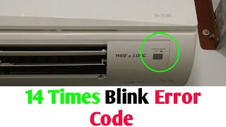 14 Times Blink Error Mitsubishi Electric Air Conditioner! Mitsubishi electric error!