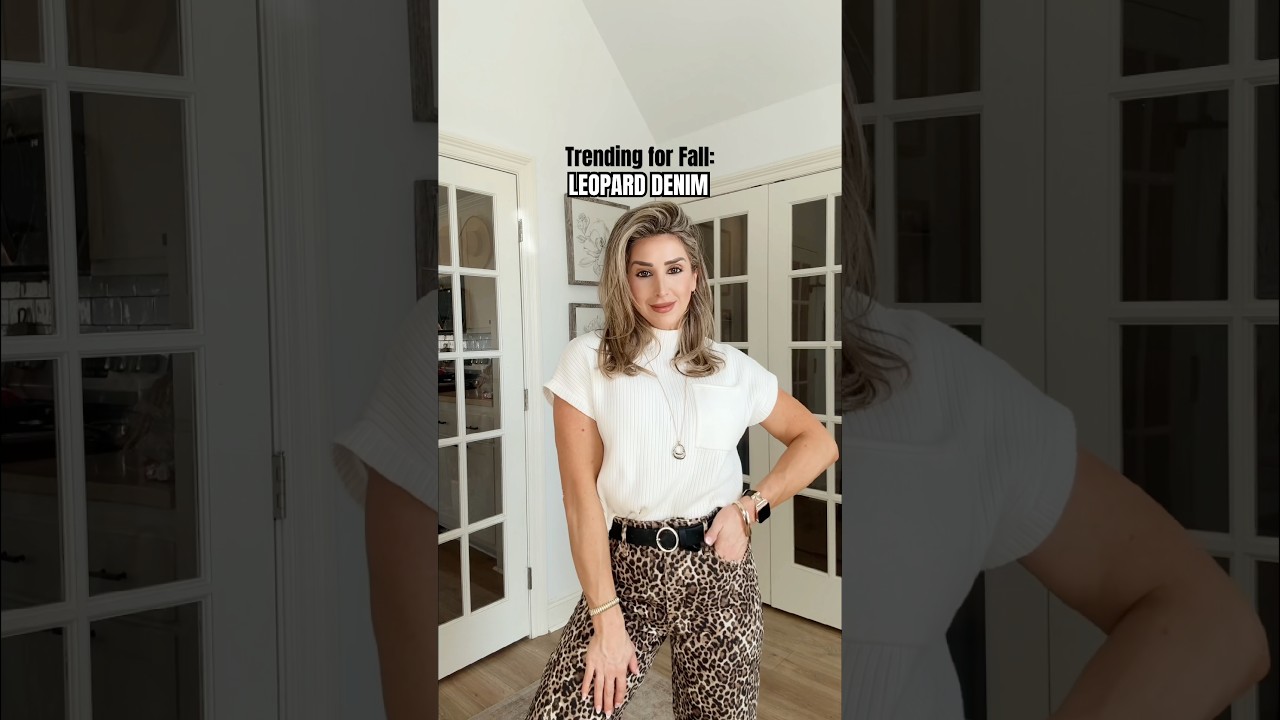 Leopard Denim 🤎🐆 #fallstyle #fallfashion #styletips #styleover40 #fashiontrends #styleinspo #ootd