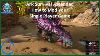 Ark Survival Ascended [PS5} How to Mod Your Single Player Game