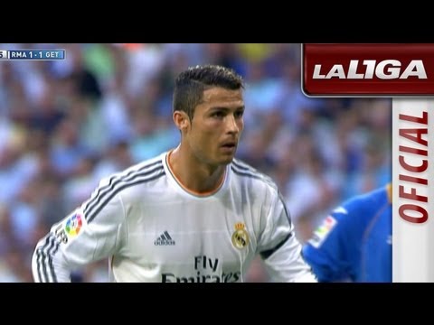 Gol de penalti de Cristiano (2-1) en el Real Madrid - Getafe CF - HD