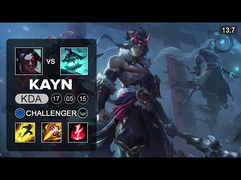Kayn vs Hercarim Jungle - EUW Challenger - Patch 13.7 Season 13