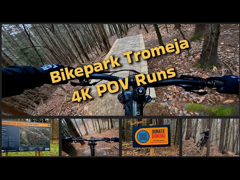 Enduro-MTB Runden im Bikepark Tromeja RAW 4K POV