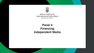 Financing Independent Media (Conference — Media and Democracy in Africa)