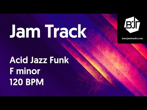 Acid Jazz Funk Jam Track in F minor "Downtown Funk" - BJT #21
