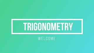TRIGONOMETRY: EXAMPLE ON SINE COSINE TANGENTS APPLICATION