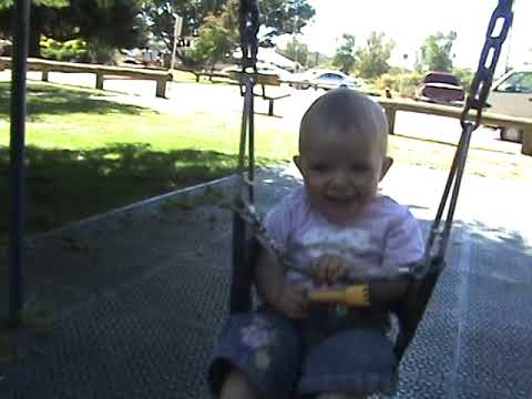 Quinn on the swing