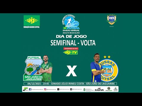 SÃO JOÃO DO JAGUARIBE X RUSSAS | CAMPEONATO CEARENSE DE FUTSAL 2025 | SEMIFINAL VOLTA | AO VIVO