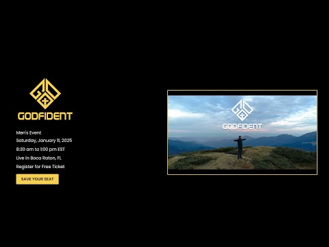 Godfident: Men's Only Retreat - with Brett Dabe (Jan. 11th)