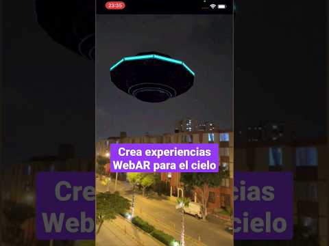 Augmented reality in the sky with 8TH Wall. The aliens have arrived! #AR #augmentedreality