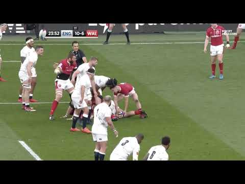 Ref mic pics up what Maro Itoje said to Tomos WIlliams