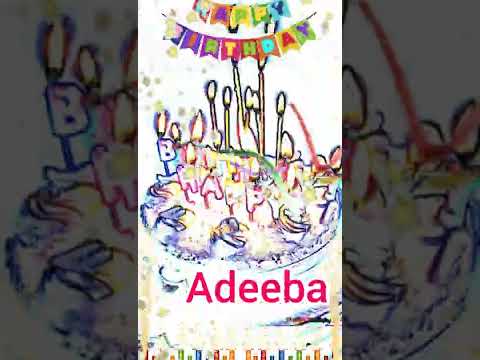 Adeeba | Happy Birthday | Happy Birthday WhatsApp Status with Name | HBD | Song | Wishes