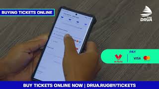 How to purchase your match tickets online; visit drua.rugby/tickets