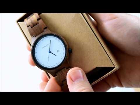 Unpacking Kerbholz Uhren Lamprecht Walnuss + Hinze Walnuss / Purpur