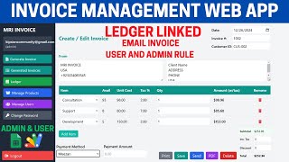 Invoicing Web Dashboard App using Google Sheet and Apps Script ( Crud Invoice) | C23