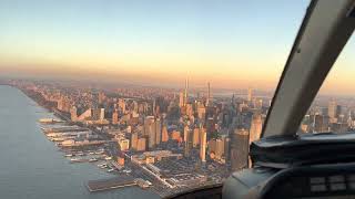 New York Sunset Helicopter Tour in 4K Ultra HD #helicopter #newyork #newyorkcity #flynyon #sunset