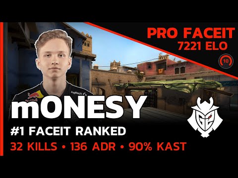 7200 ELO MONSTER m0NESY G2 ON MIRAGE🔥 (MIRAGE) FACEIT LVL 10 / CSGO POV / Sep 6, 2023