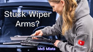 How to EASILY Remove Stubborn Wiper Arms!