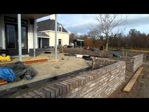 Aanleg moderne villa tuin Hendriks Hoveniers