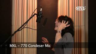 Video thumbnail for MXL 770 Female Vocal Demo by MXL Microphones