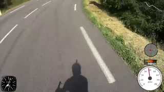preview picture of video 'Descending the Cote du Pin Mountain (Ardéche - France) on Bike'