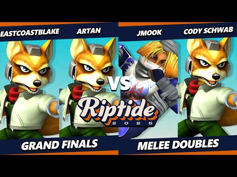 Riptide 2025 GRAND FINALS - EastCoastBlake & Artan Vs. Cody Schwab & Jmook - Smash Melee - SSBM