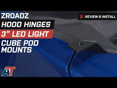 2015-2018 F150 ZRoadz Hood Hinges 3" LED Light Cube Pod Mounts Review & Install