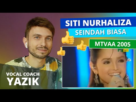 Vocal Coach YAZIK reaction to Siti Nurhaliza - Seindah Biasa (live at MTVAA 2005)
