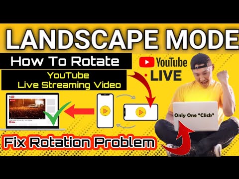 live Streaming Rotation Problam In Youtube | Live Steam Rotate Mode | Rotate Option In Live Stream