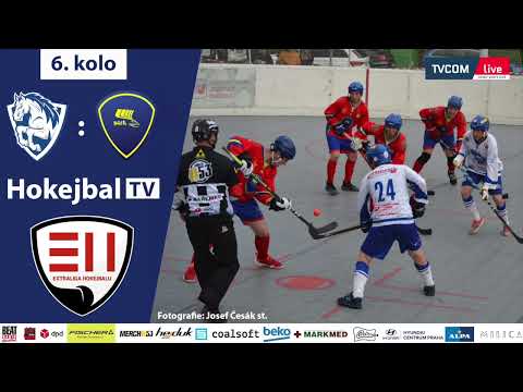 Highlights dohrávky 6. kola Extraligy Hokejbalu - HBC Pardubice vs. HC Kert Park Praha | 10.11. 2021