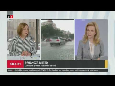 TALK B1:  PROGNOZA METEO. CUM VOR FI PRIMELE SAPTAMANI DE VARA? 15 MAI 2021