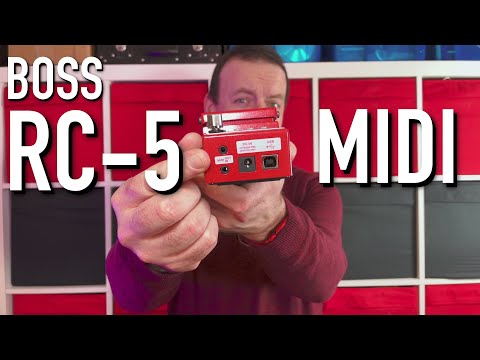 BOSS RC-5 & MIDI - How To Use an External Midi Foot Pedal