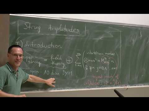 String Amplitudes: Lecture 1/4 (Dr Oliver Schlotterer)